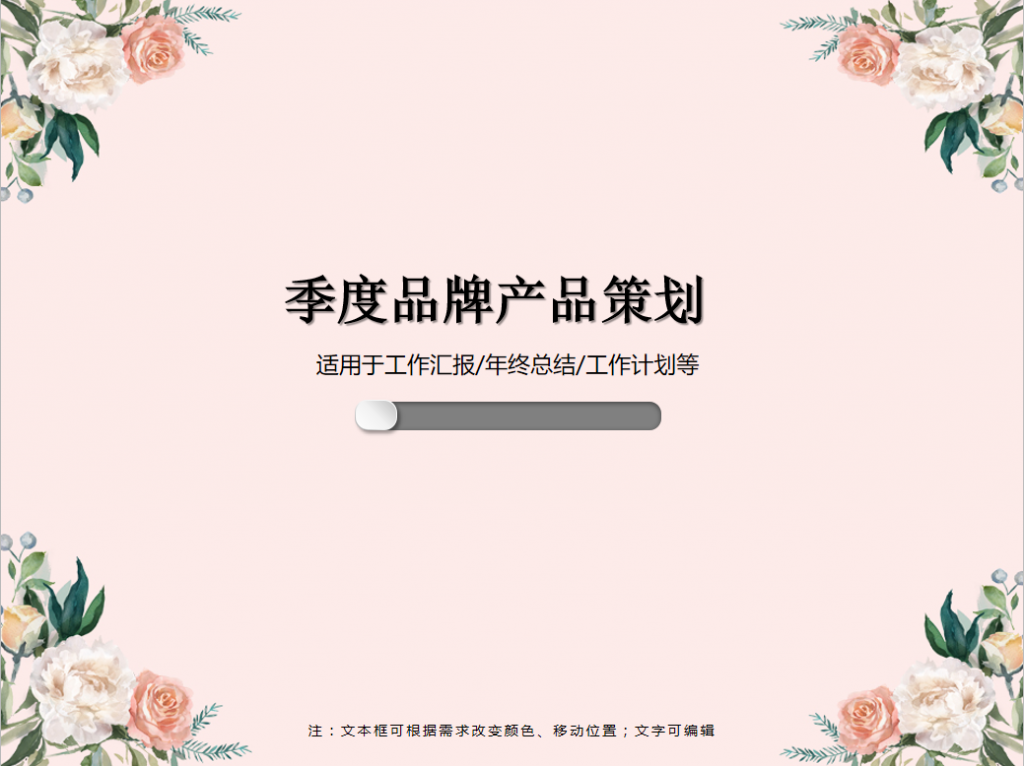 季度品牌产品策划PPT模板插图