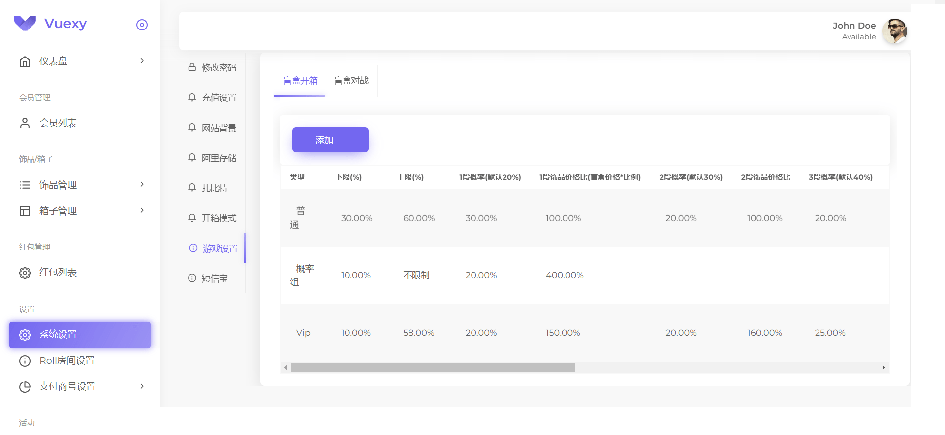 仿CSGO盲盒开箱源码-盲盒商城源码插图7