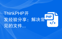 ThinkPHP开发解决常见的文件操作问题插图