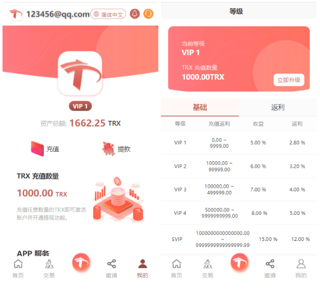 uniapp版多语言TRX系统源码/TRX理财系统/虚拟币挖矿插图2
